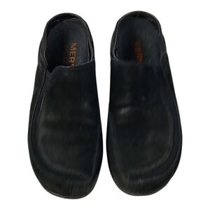 Merrell Primo Scoop Black Suede Mules 7